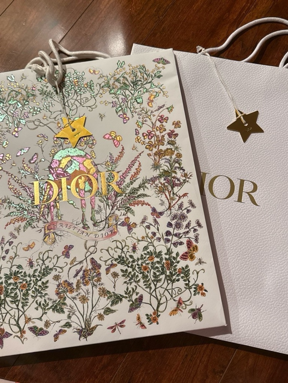 Dior White Floral Gift Bag Bundle